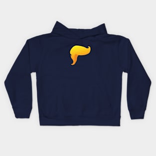 Yellow Trump Hair Kids Hoodie